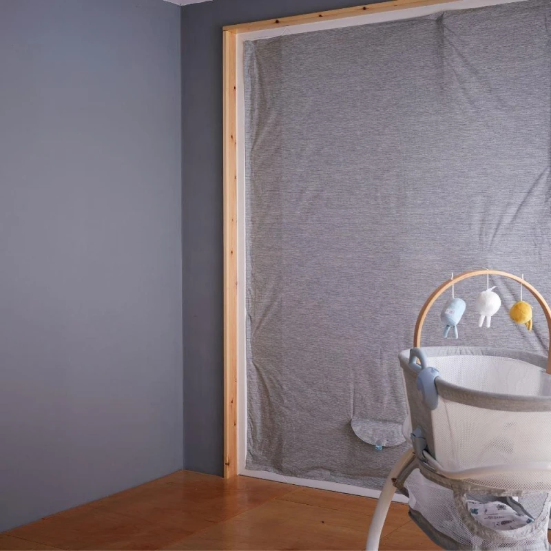 Image of Purflo Total Eclipse Portable Blackout Blind Grey unisex 140x200