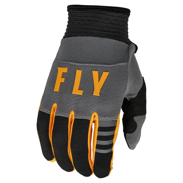 Image of Fly Racing MX Gloves F-16 Dark Grey Black Orange Size 2XL