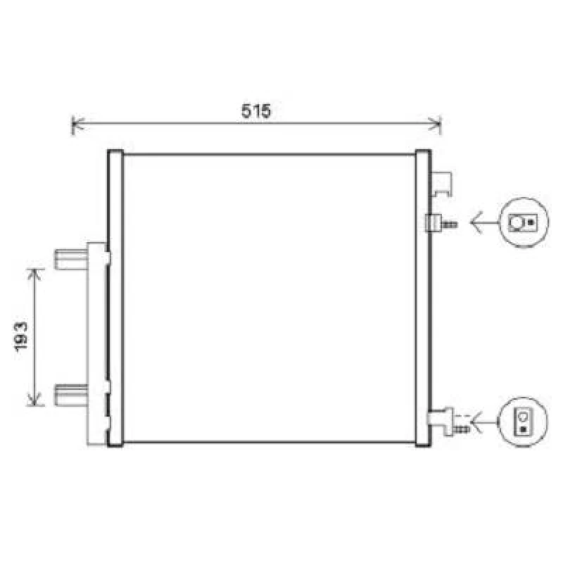 Image of Air conditioning condenser DIEDERICHS DCC1886