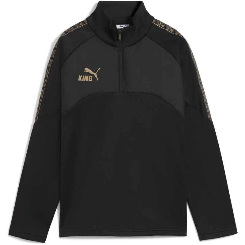 Image of Puma Puma KING Drill Top Kids Black/Gold male 5-6 (XS)