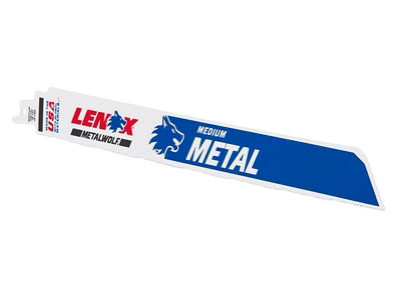 Image of Lenox Metalwolf Wave Edge Reciprocating Saw Blade 305 X 25 X 1.07mm 18 Tpi X5