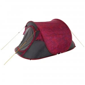 Image of Malawi 2-Man Pop Up Print Festival Tent - Pink Tropical Print