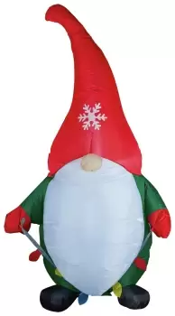 Image of Premier Decorations Christmas Inflatable Gnome Decoration