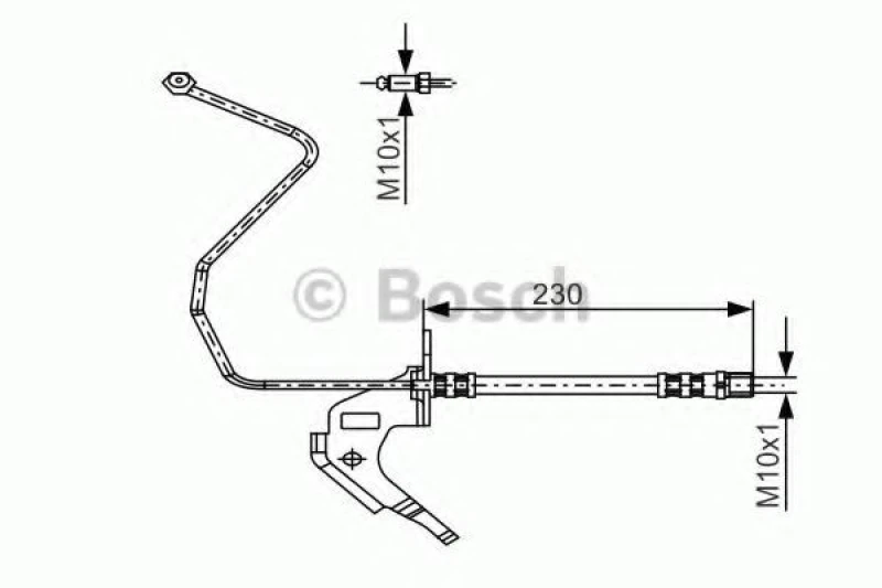 Image of Brake hose Bosch 1 987 481 162
