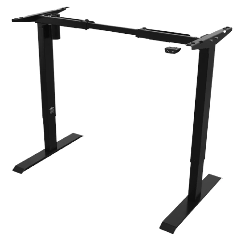 Image of Dellonda Single Motor Adjustable Desk Frame, 70kg Capacity, Black