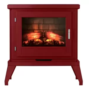 Focal Point Fires 1.8kW Svelvik Electric LED Stove - Burgundy