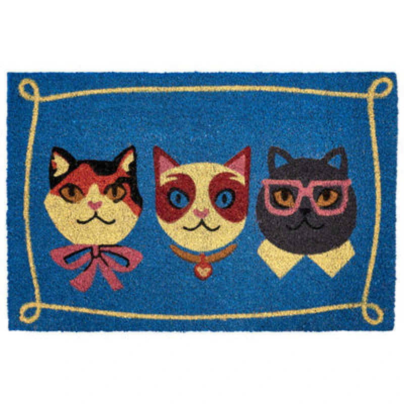 Image of Beliani Doormat Mojicap Multicolour 60 X 90 Cm Cat Coir