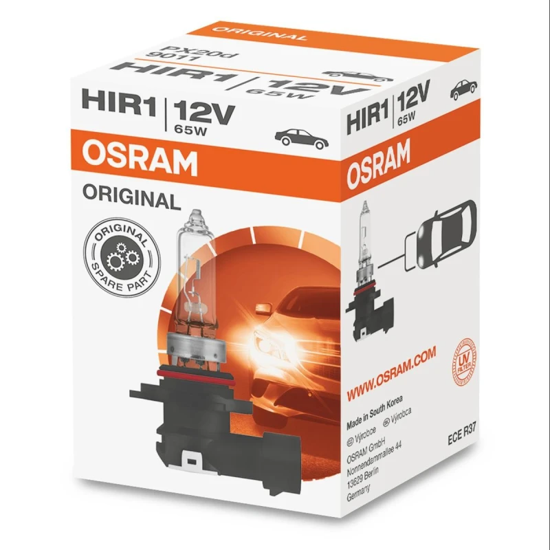 Image of OSRAM 9011 Light Bulbs Original, HIR1, Halogen, 65W, 12V Bulb,spotlight (106)