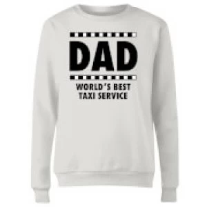 Image of Dad Taxi Service Womens Sweatshirt - White - 5XL