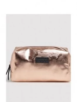 Image of Superdry Medium Wash Bag - Pink Camo , Pink, Women
