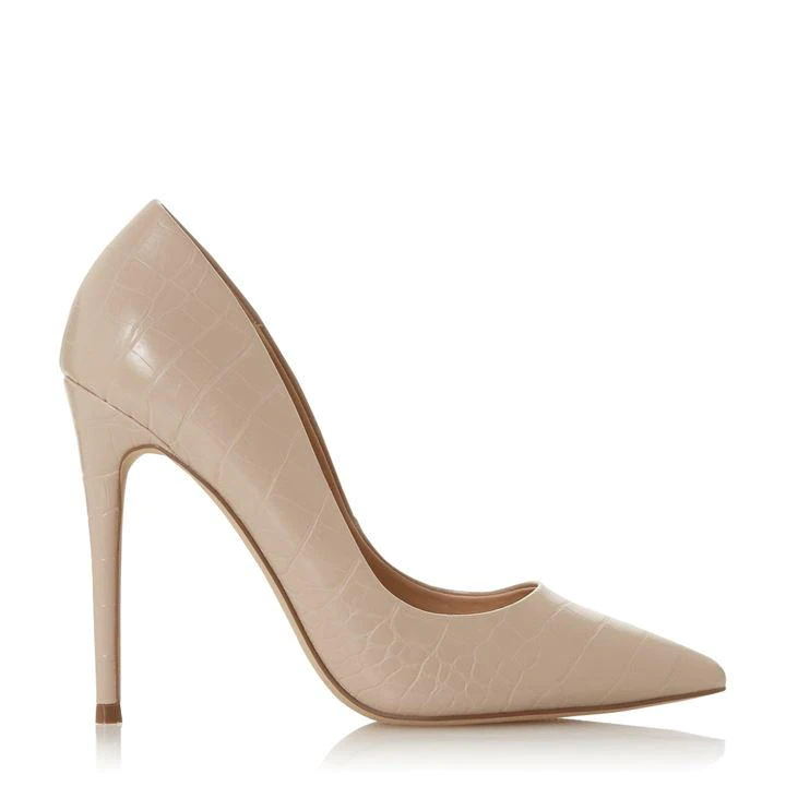 Head Over Heels by Dune Nude 'Aimees' High Stiletto Heel Court Shoes - 3 - cream