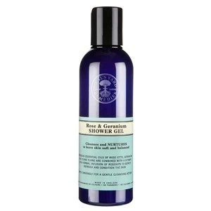 image of Neals Yard Remedies Rose and Geranium Shower Gel 200ml