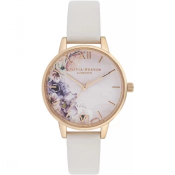 Image of Watercolour Florals Blush & Rose Gold Watch