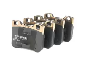 Image of RIDEX Brake pad set 402B0765 Brake pads,Brake pad set, disc brake PEUGEOT,CITROEN,106 II Schragheck (1A_, 1C_),106 I (1A, 1C)
