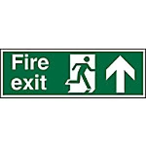 image of Fire Exit Sign Up Arrow Vinyl 20 x 60 cm