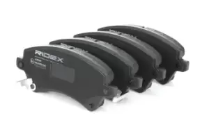 Image of RIDEX Brake pad set TOYOTA 402B0107 8660000741,8660004518,0446502061 0446502130,0446502150,04465YZZDC,446502061,446502130,446502150,4465YZZDC