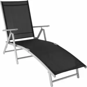 image of Tectake Sun Lounger Marisol Silver