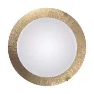 Image of Moon Lifestyle Glass Simple Flush Ceiling Light Gold - Sun Gold Finish, 3x E27