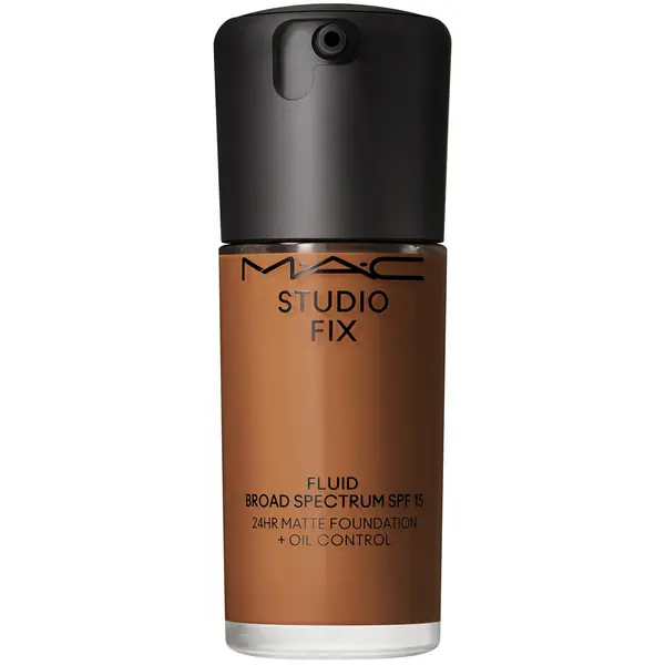 Image of MAC Studio Fix Fluid SPF 15 Foundation - NC58 - Soft-Matte Finish - 24hr Medium-To-Full Coverage - 30ml - MAC Cosmetics