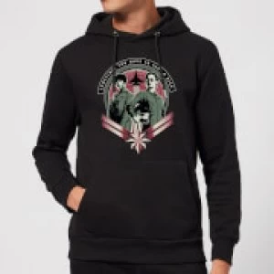 Image of Captain Marvel Take A Risk Hoodie - Black