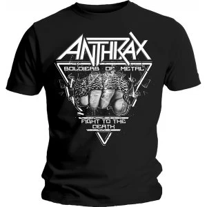 Image of Anthrax - Soldier of Metal FTD Mens Large T-Shirt - Black