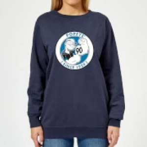 Image of Popeye Popeye 90th Womens Sweatshirt - Navy - XXL