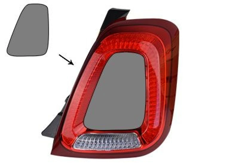 Image of VAN WEZEL Rear light VAN WEZEL 1614934