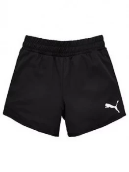 Image of Boys, Puma Girls Active Shorts - Black, Size 3-4 Years