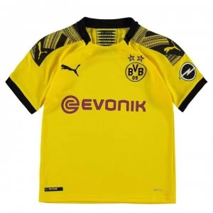 image of Puma Borussia Dortmund Home Shirt 2019 2020 Junior - Yellow/Black