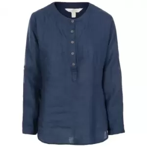 Image of Trespass Womens Messina Casual Cotton Blouse (L) (Navy)