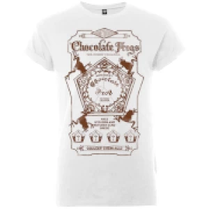 Harry Potter Honeydukes Sepia Chocolate Frogs Womens White T-Shirt - XXL - White