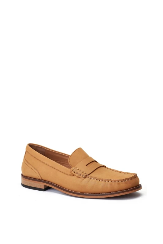 Image of Base London Base London Men Garfield Penny Loafer in Tan Size: 7 Tan 7 Male 5038538366379