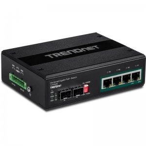 image of 6-Port Industrial Gigabit PoE+ DIN-Rail Switch 12 - 56 V