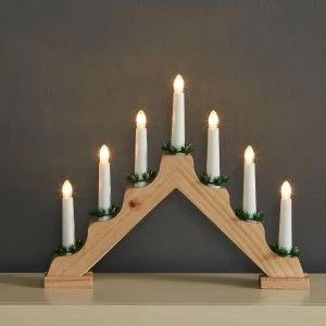 Image of Robert Dyas 7-LED Christmas Candle Bridge