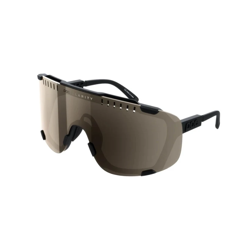 Image of Glasses POC Devour Black Brown Lens