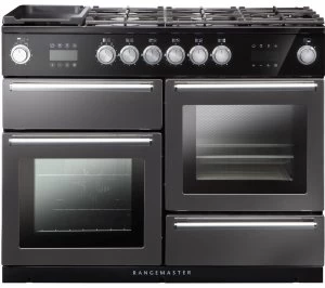 image of Rangemaster Nexus Steam 110cm Dual Fuel Range Cooker - Slate, Red