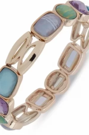Image of Ladies Anne Klein Jewellery Semyung Pearl Pave Hoop Clear Earrings 60538314-Z01
