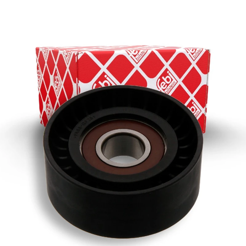 Image of FEBI BILSTEIN 40441 Idler Pulley Plastic Deflection/Guide Pulley,v-ribbed belt (312)