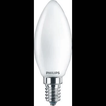 Image of Philips Lighting 76339800 LED (monochrome) EEC F (A - G) E14 Candle shape 4.3 W = 40 W Warm white (Ø x L) 3.5cm x 9.7cm