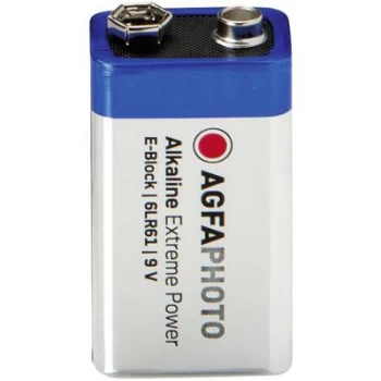 Image of AgfaPhoto 6LR61 9 V / PP3 battery Alkali-manganese 9 V