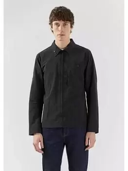 image of Pretty Green Heaton Overshirt - Black, Size 2XL, Men