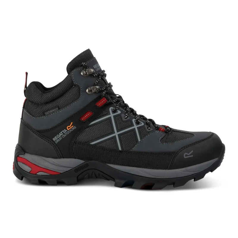 Image of Regatta Mens Samaris III Boot Walking Boots UK Size 6 (EU 39) Briar/Rio Red RMF834-VBM-6
