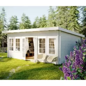 image of Palmako Lisa 5.1m x 3.8m Log Cabin Garden Room (44mm)