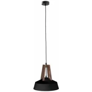 image of Keter Trix Dome Pendant Ceiling Light Black, Brown, 34cm, 1x E27