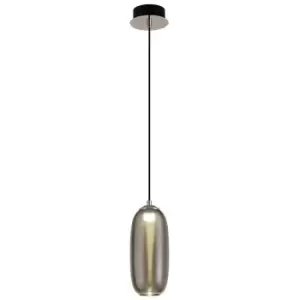 image of Ceiling Pendant, 1 x 8W LED, 4000K, 720lm, Smoked, Black - Luminosa Lighting