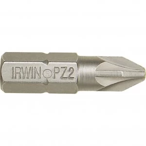 Image of Irwin Pozi Screwdriver Bit PZ1 25mm Pack of 2