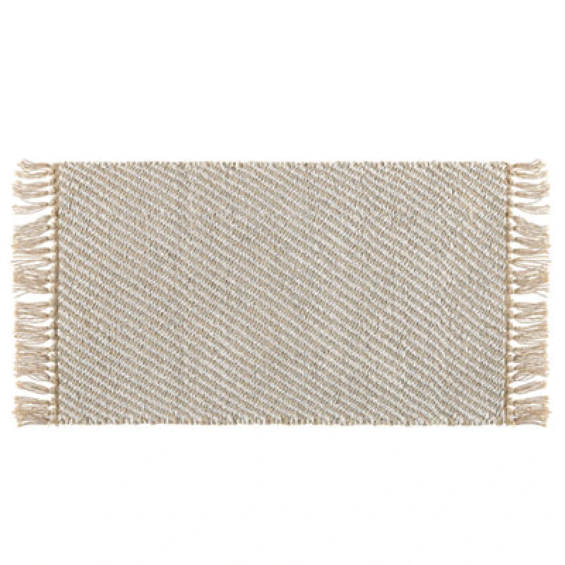 Image of Beliani Rug Aladag Beige 50 X 80 Cm Jute