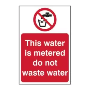 image of This Water is Metered Do Not... - Sav (200 x 300mm)