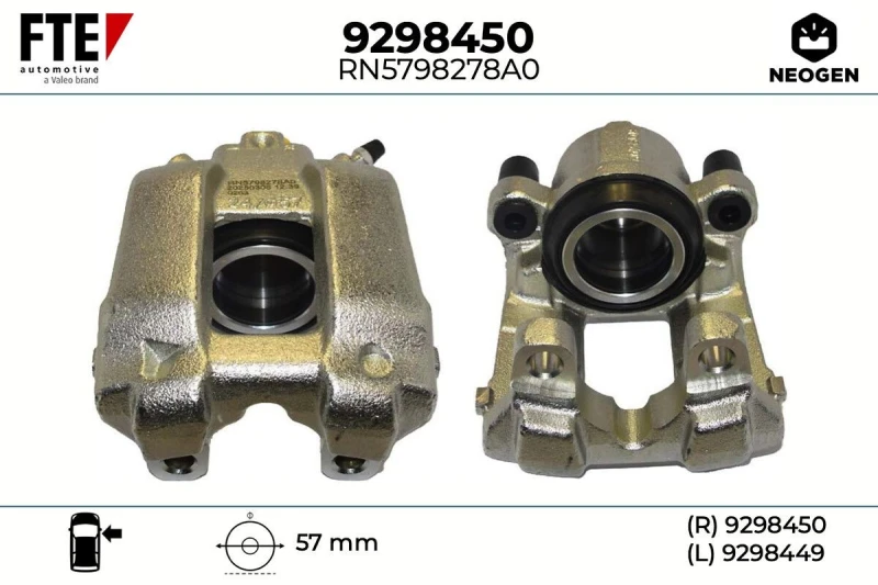 Image of Brake caliper FTE 9298450
