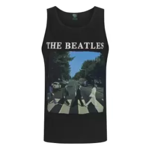 Image of The Beatles Official Mens Abbey Road Vest (L) (Black)